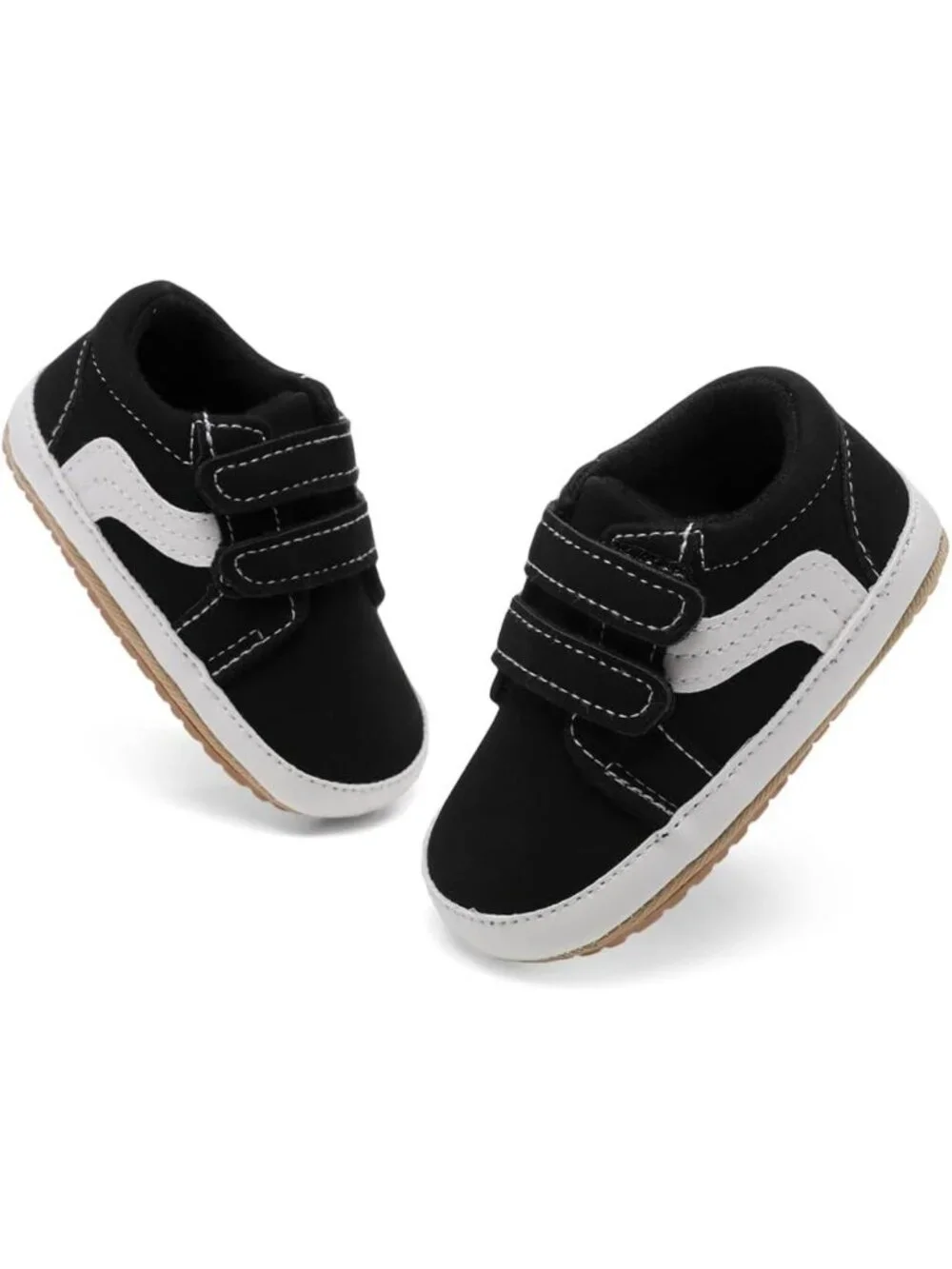 Unisex Baby Canvas First Walkers Shoes - Non-Slip Soft Sole Crib Sneakers